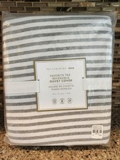 Pottery Barn Teen Favorite Tee Reversible Duvet Cover Twin 100 Cotton