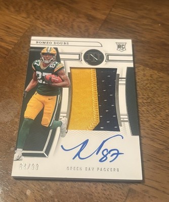 Romeo Doubs 2022 National Treasures #194 TRUE RPA RC Patch Auto /99
