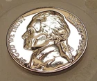 1954 Gem  Proof  Nickel    EYE CANDY  " Blazing Original "  Luster    #801 ~ 5