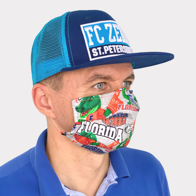 Face Cover Adult Unisex Cotton Fabric Soft Cord Florida Gators Sport Gainsville