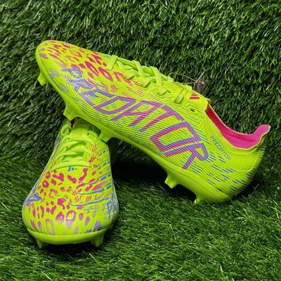Size 8 - Mens Adidas Predator 24 League FG MG Soccer Cleats Neon