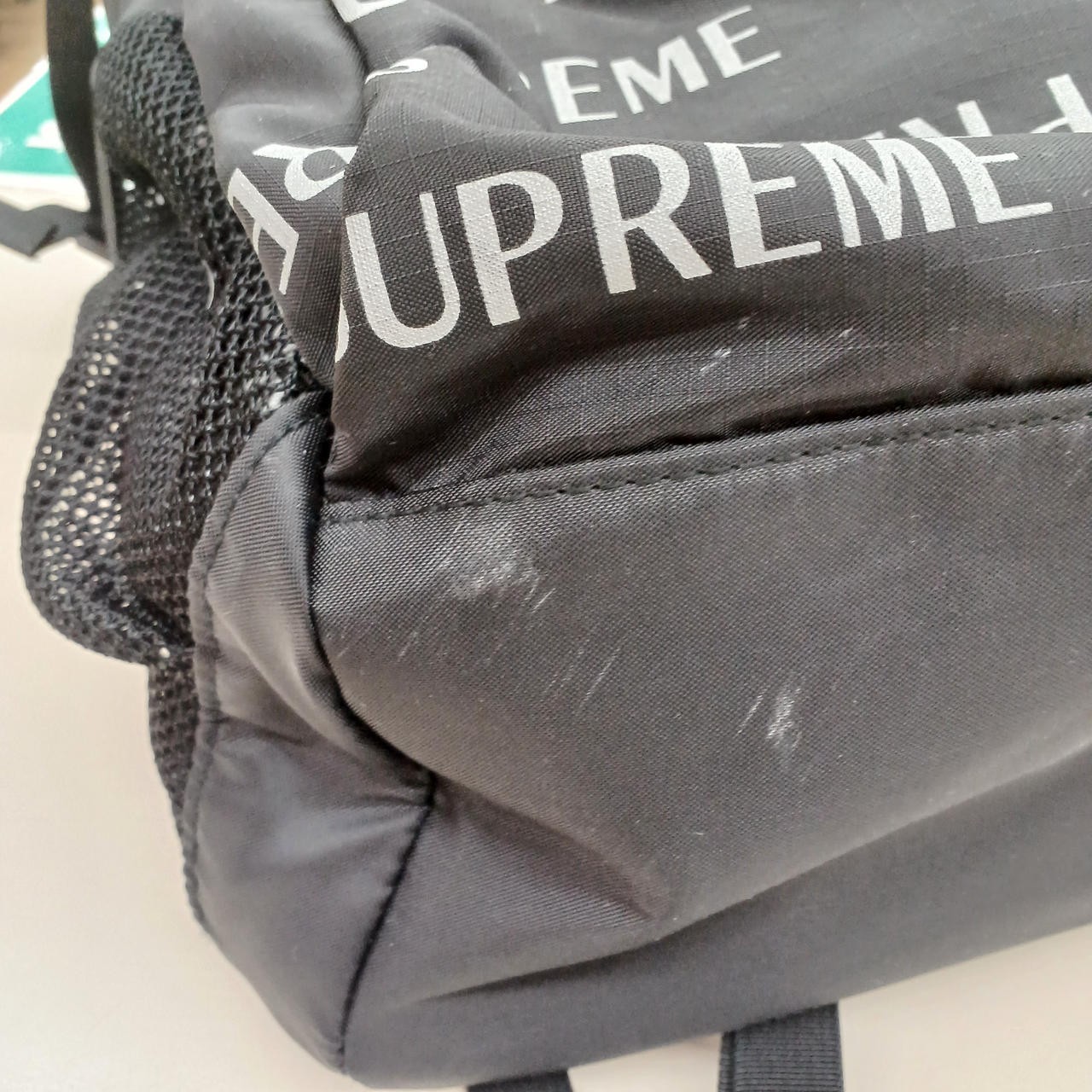 SUPREME Black All Over Pattern B Backpack Japan - image 7
