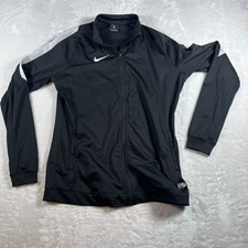 Women s Nike Dri Fit Authentic Soccer Long Sleeve Full Zip Jacket Size Large