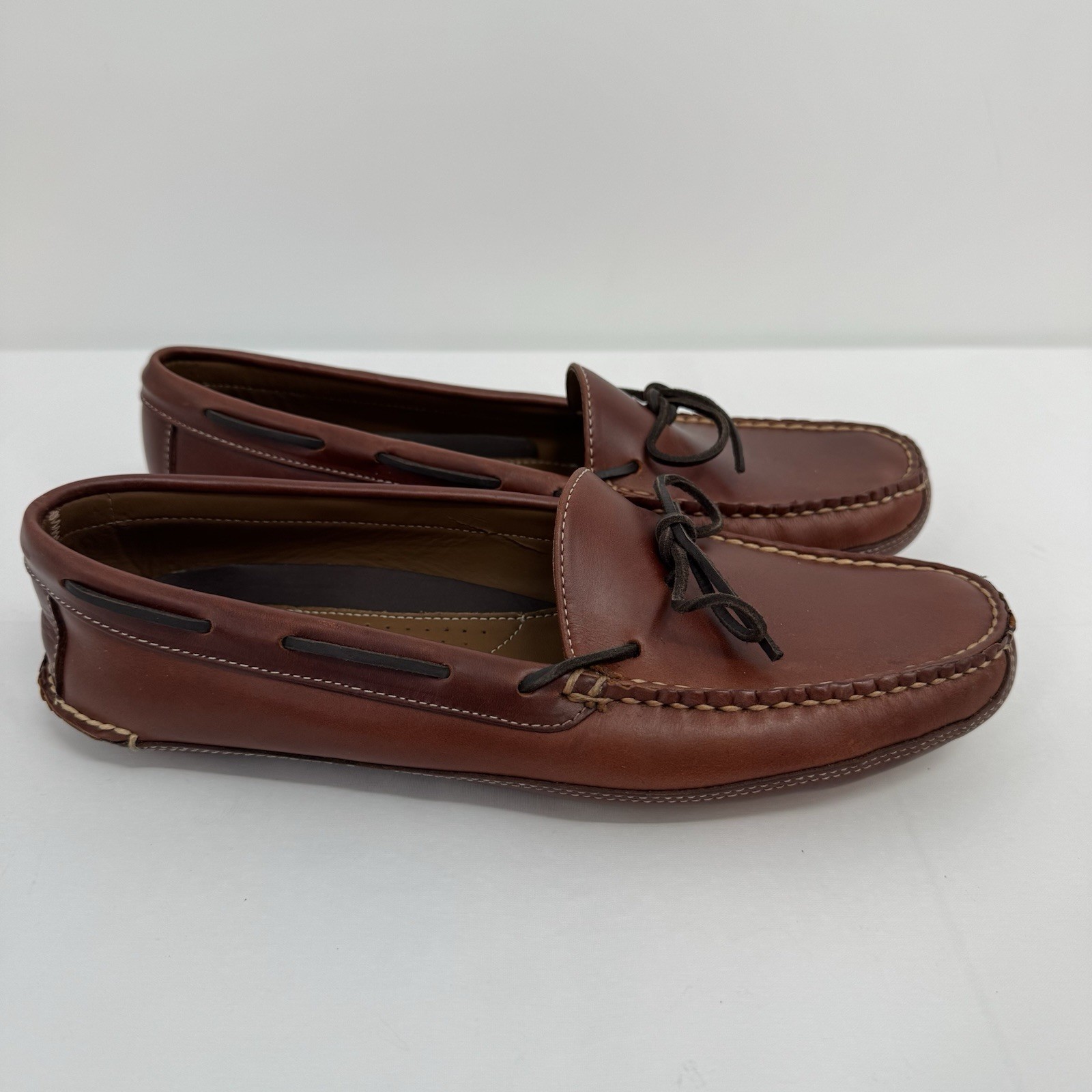 SAOLA Nuovo senza scatola L.L. Bean Ciabatte Uomo in Pelle Doppia Suola Foderate in Pelle Uomo Taglia 12 D