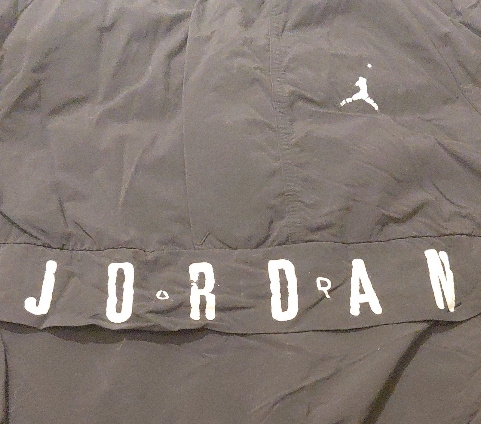 Jordan Est 1985 Black Pullover Windbreaker Jacket XL Vintage distressed letters - product detail image 6