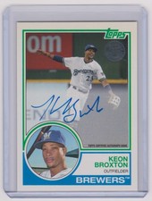 2018 Topps 1983 '83 Topps Auto Autograph #83A-KBO Keon Broxton