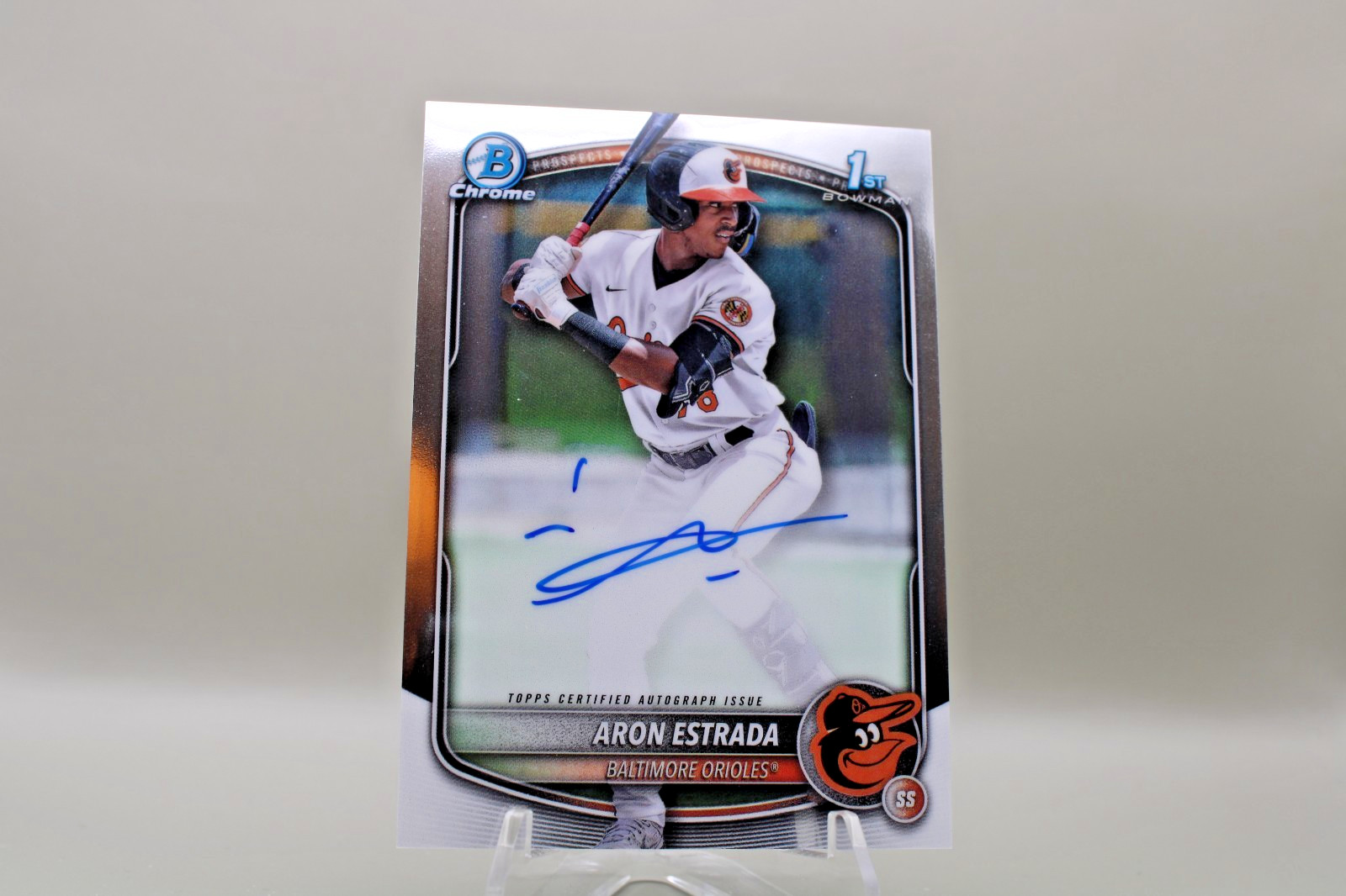 2025 Bowman - Chrome Prospect Autographs Aron Estrada #CPA-AES (AU, RC)