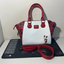 Disney LoungeFly Mickey Mouse Purse (with shoulder strap) Near Perfect Condition
