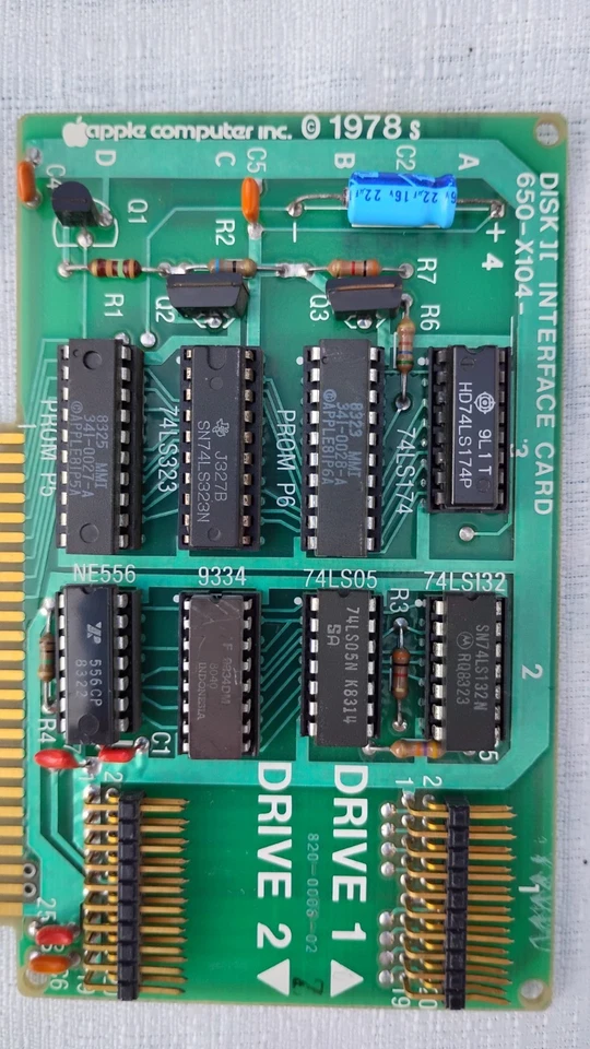 ✅ ⌘ 1978 Apple II Disk II Interface Card 650-X104- TESTED - Image 2 of 3