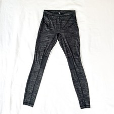 Lululemon Leggings Run Tight Heathered Black/...