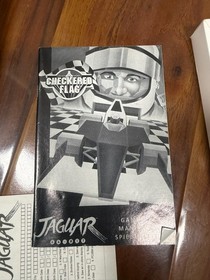 Checkered Flag (Atari Jaguar) Complete In Box Mint No Overlay Cartridge 