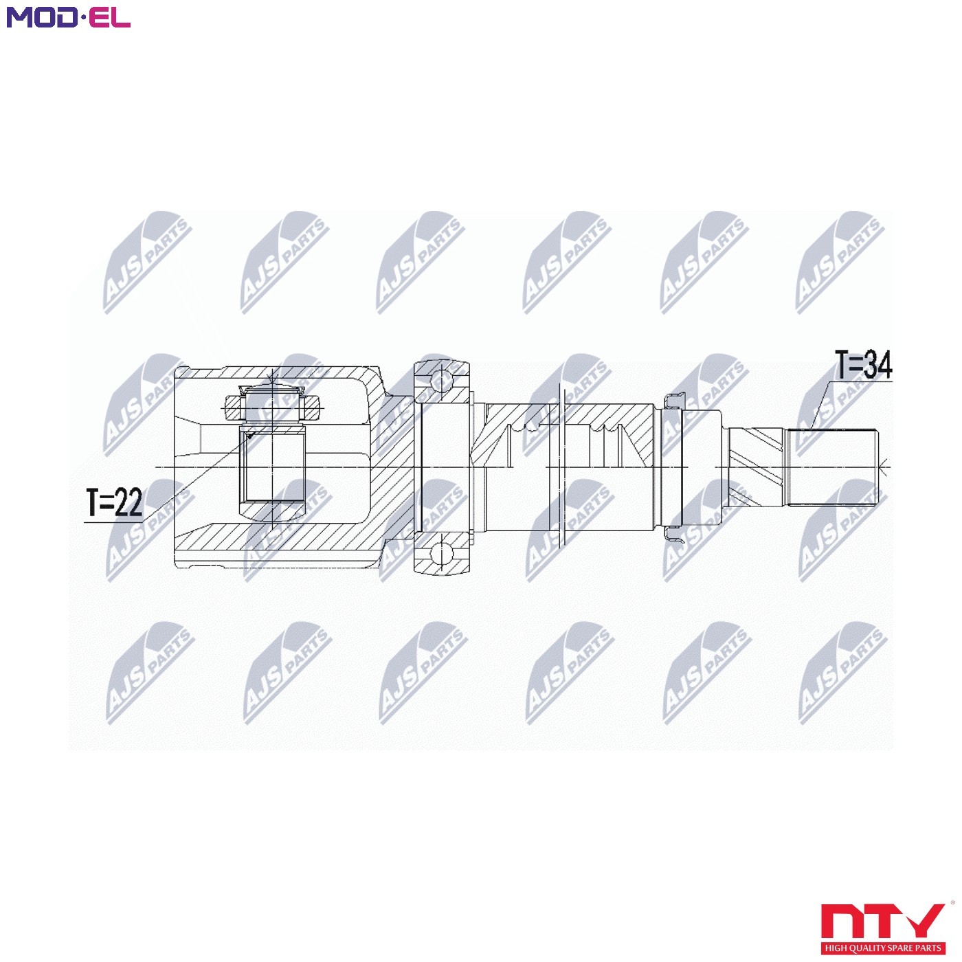 JOINT KIT DRIVE SHAFT NPW-FR-142 FOR FORD GRAND/C-MAX/Van FOCUS/III/Turnier 1.6L