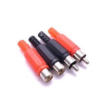 10PCS RCA Nickel Plated AV Plug Connectors Stereo Male/Female Audio Plug for DIY