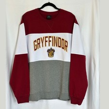 Gryffindor 2XL Sweatshirt Universal Studios Harry Potter Burgundy White Gray NWT