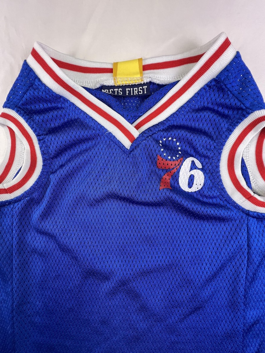 Philadelphia 76ers Dog Jersey XL Pets First NBA Blue Mesh PHILA 01