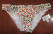 NWT Shade  Shore White/Orange/Pink Bikini Bottom Womens XL 16 Low Rise 34885