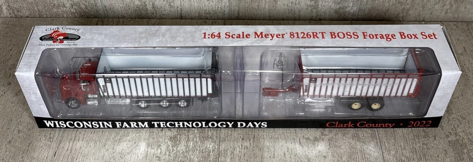 1/64 Speccast 2022 Wisconsin Farm Tech Days Meyer 8126RT Boss Forage Box Set - Image 4 of 4