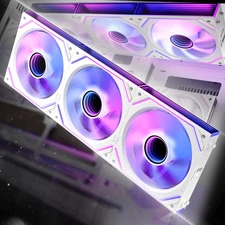 Asiahorse Dawn Pro 120mm ARGB PWM Case Fans – Forward Blade – 3 Pack