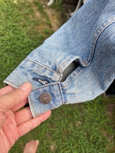 Vintage 80s Levi’s Type3 Denim Trucker Jacket Size XL Made In USA 57508-0214 Red Tag - Bild 5 von 14