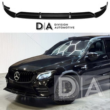 GLANZ SCHWARZ FRONT SPLITTER LIPPE F&Uuml;R MERCEDES GLC X253 GLC43 AMG LINE 2016-2019