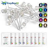 Led Dioden Sortiment 3Mm 100 StüCk 10 Farben Warmweiß Rot Gelb GrüN Blau Orange