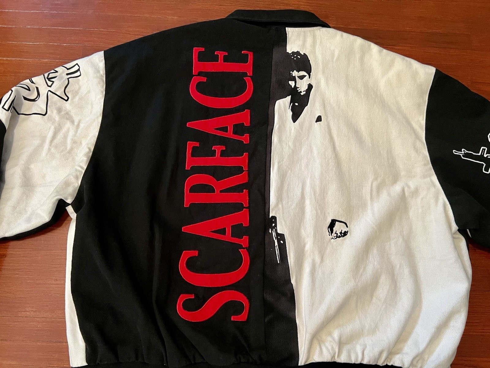 Vintage JH Jeff Hamilton Scarface Canvas Jacket Adult 4XL Read Description