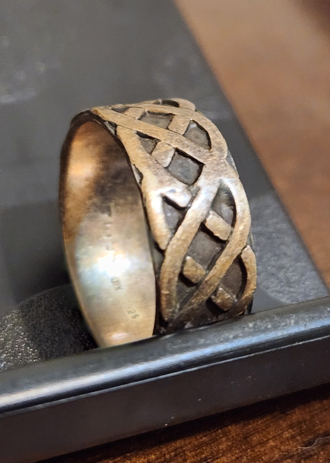 Signed 925 Sterling Silver Celtic Scroll Love Kno… - image 4