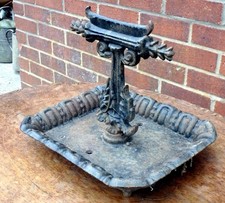 Regency cast iron boot scraper country house original Georgian antique marked