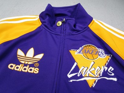 Los Angeles Lakers Jacket Mens Small Purple Gold NBA Basketball