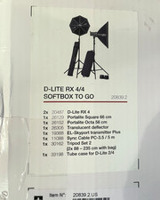 Elinchrom D-lite RX 4/4 20839.2 Softbox to Go Set. mint Condition. Used once.