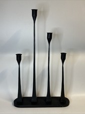 Set of 3 Brass Taper Candle Holders Stands by Magnolia Homes 2015 Heavy Duty
