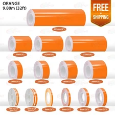 ORANGE PIN STRIPE Car Model Bike Streamline Adhesive TAPE Decal Vinyl Sticker