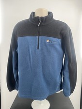 Vintage Marker Salt Lake 2002 Olympics 1/4 Zip Fleece Jacket Men's Medium Blue