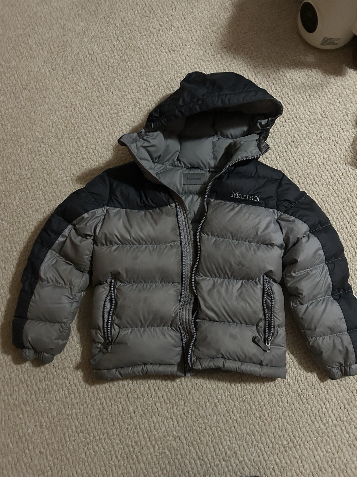 Marmot Kids Duck Down Puffer Jacket Small Black