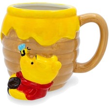 Adorable 23oz Winnie the Pooh Honey Pot 3D Sculpted Ceramic Mug - Hand Wash Only