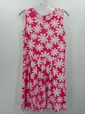 Pre-Owned Lulu B Pink Size Small Floral Knee Length Sleeveless Dress