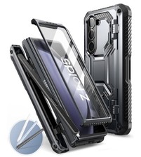 I-BLASON For Samsung Galaxy Z Fold 5 Case W/Pen Holder, 3 Silicone Pen Covers