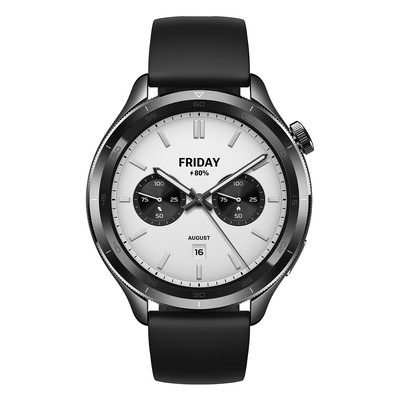 Xiaomi Watch S4 schwarz, Smartwatch, Android & iOS, 15 Tage Akkulaufzeit