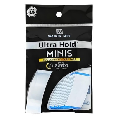 Walker Tape Ultra Hold Mini Tabs, Double Sided Wig Tabs 1 pack, white 
