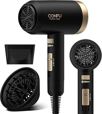 Hair Dryer, CONFU Blow Dryer with Diffuser, 21000PRM Professional Hairdryer