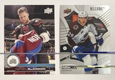 Lot of 2 Different Colorado Avalanche Nathan Mackinnon Hockey Cards