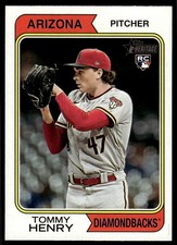 2023 Topps Heritage Tommy Henry Rookie Arizona Diamondbacks #147