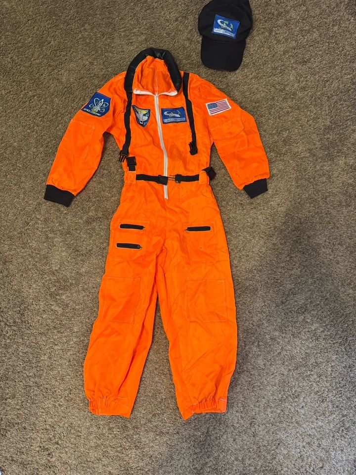 Disfraz de Halloween para niño astronauta jóvenes héroes talla mediana 8-10 Foto 3 de 4