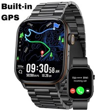 New Outdoor GPS Smart Watch Waterproof Fitness Tracker Heart Rate Bluetooth Call