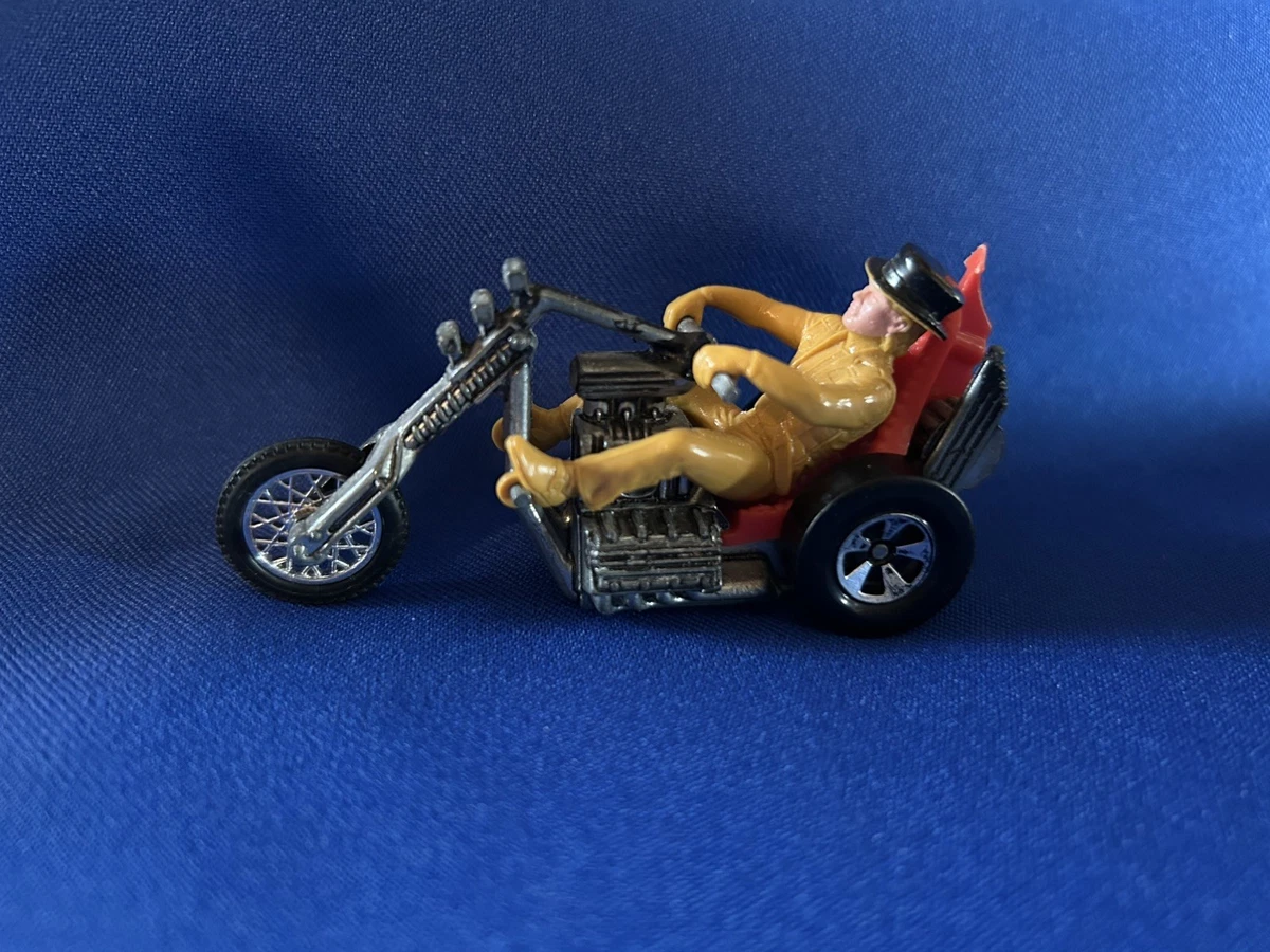 Hot Wheels Hot Wheels RRRumblers MOTOR⑩ 1970s Hot Wheels Mattel Rrrumblers Red Torque Chop W/ Rider