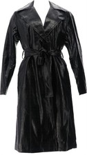 J Jason Wu The Icon Faux Leather Croc Trench Coat Black XS NWOT (1113)