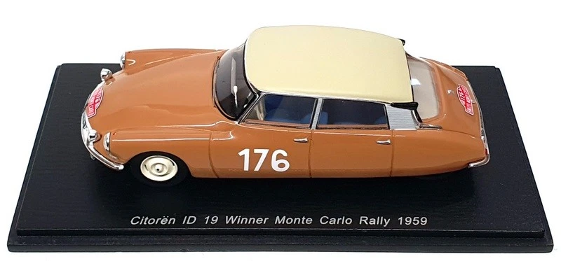 Spark escala 1/43 S5530 - Citroen ID19 #176 ganador Monte Carlo 1959 - marrón/crema Foto 4 de 4