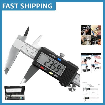 Versatile 6 Inch Stainless Steel Digital Caliper - Precision for DIY and Crafts