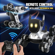 Rechargeable Electronic Interactive Intelligent Robot Dog, Remote Control Stunt