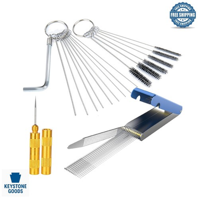 #ad Carburetor amp; Throttle Body Cleaning Kit with Needles amp; Brushes $11.67